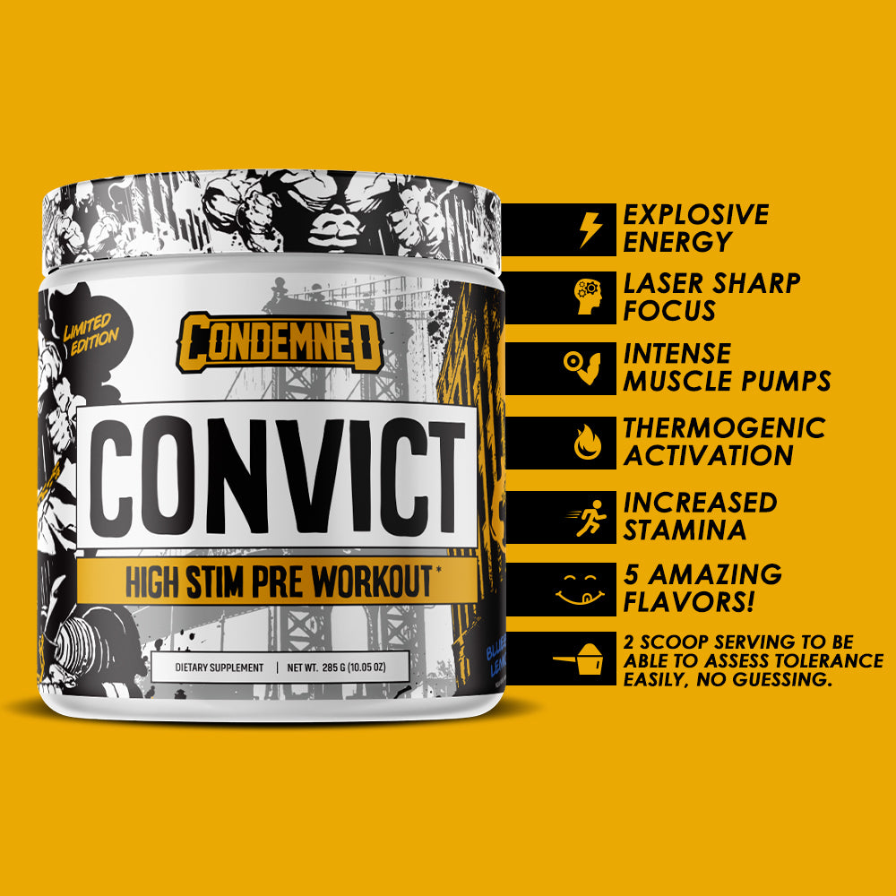 Condemned Labz Convict Pre-Workout 50/25 Servings